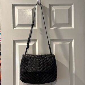 Rebecca Minkoff Nylon Eddie Bag, Blk
